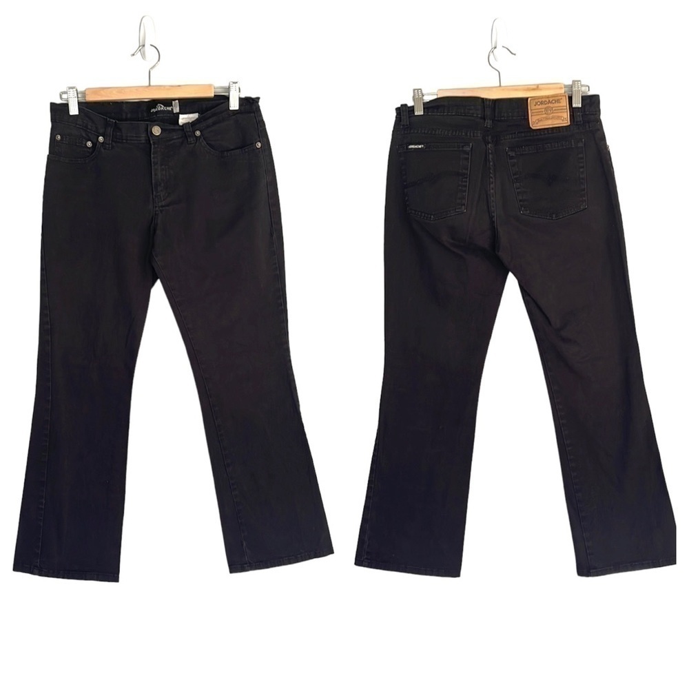 𝅺JORDACHY Black Lo-Rise Stretch Jeans Size 11/12 Petite